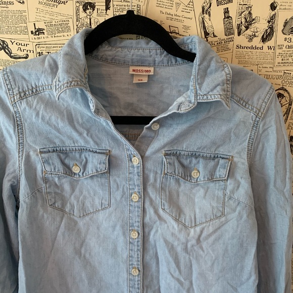 Mossimo Target Brand Button Down T-Shirt SZ Small - Picture 2 of 8